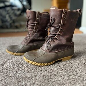 L.L. Bean Brown Duck Boots 10”
